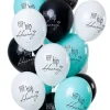 Balony z napisem HIP HIP HOORAY (12 szt.)