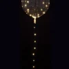 Balon ZŁOTY LED przezroczysty