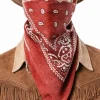 Bandana kowbojska czerwona