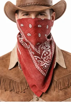 Bandana kowbojska czerwona