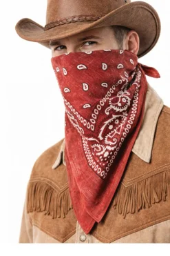Bandana kowbojska czerwona