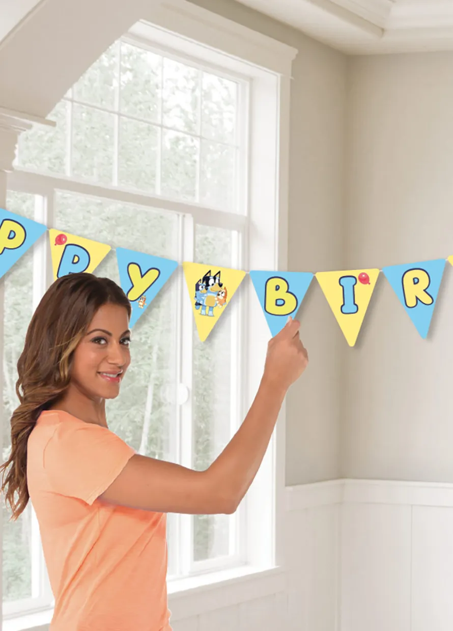 Baner HAPPY BIRTHDAY na urodziny Bluey