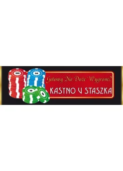 Baner KASYNO 3 -125cm x 38cm
