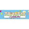 Baner na urodziny dziecka personalizowany z imieniem