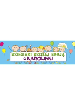 Baner na urodziny dziecka personalizowany z imieniem