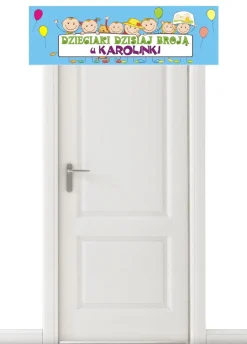 Baner na urodziny dziecka personalizowany z imieniem