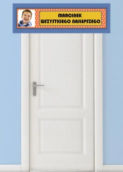 Baner personalizowany ze zdjęciem KROPKI - 125cm x 38cm
