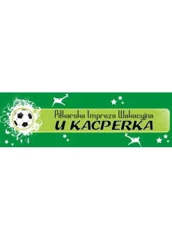 Baner PIŁKA NOŻNA - 100cm x 30cm