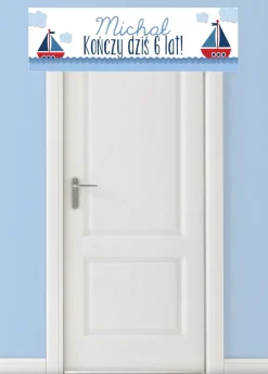 Baner urodzinowy STATKI baner z imieniem