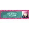 Baner ze zdjęciem SELEDYNOWE URODZINY - 125cm x 38cm