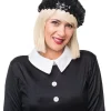 Beret z cekinami czarny