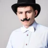 Biała mucha satynowa