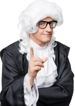 Biała peruka SĘDZIEGO