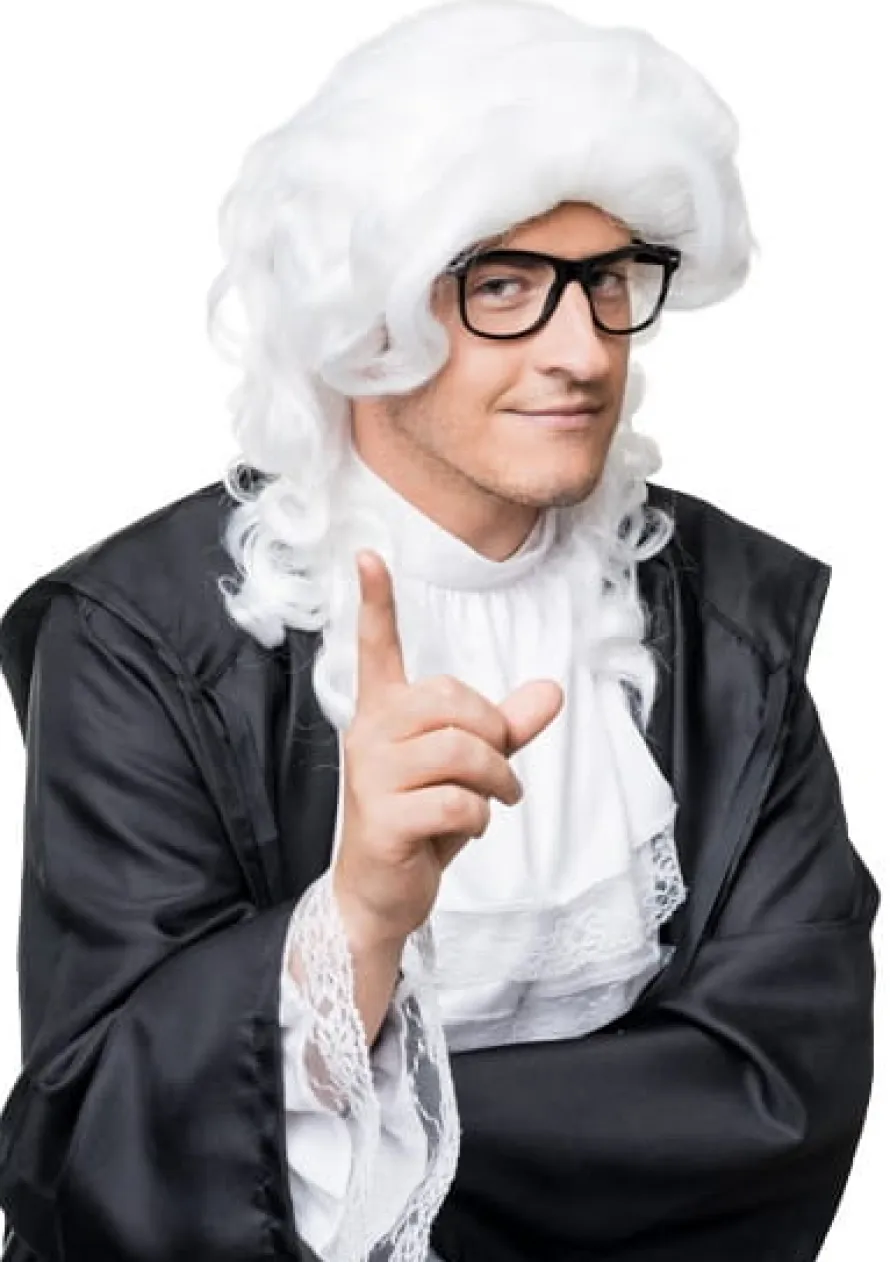 Biała peruka SĘDZIEGO