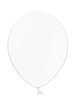 Białe balony pastelowe 12 cm (100 szt.)