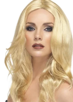 Blond peruka SUPERSTAR fale