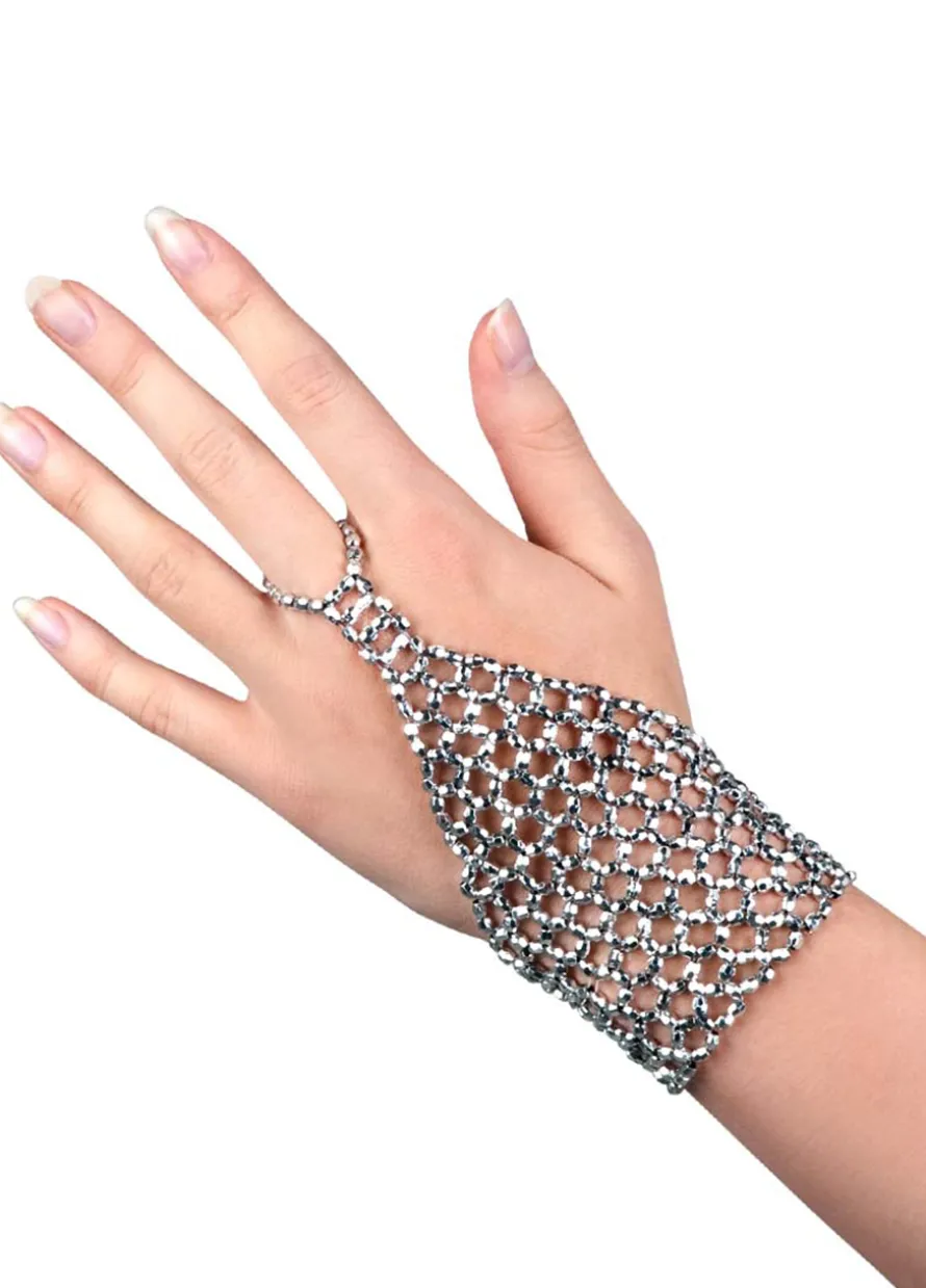 Bransoleta WIELKI GATSBY srebrna