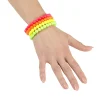 Bransoletki koralikowe NEON biżuteria lata 80