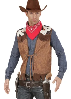 Brązowa KAMIZELKA COWBOY XL