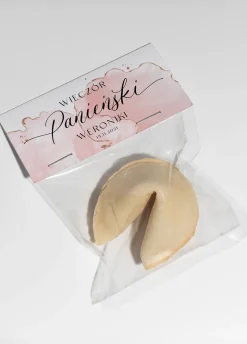 Ciasteczka z wróżbą NA WIECZÓR PANIEŃSKI personalizowane