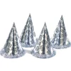 Czapeczka sylwestrowa HAPPY NEW YEAR srebrna