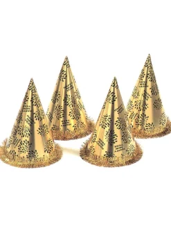 Czapeczka sylwestrowa HAPPY NEW YEAR złota