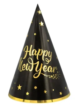 Czapeczki sylwestrowe Happy New Year 6szt.