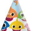 Czapeczki urodzinowe BABY SHARK (6szt.)