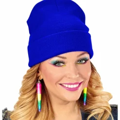 Czapka BEANIE niebieska