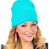 Czapka BEANIE turkusowa