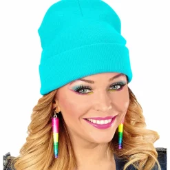 Czapka BEANIE turkusowa