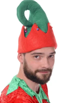 Czapka Elfa z dzwonkami ŚWIĄTECZNE PRZEBRANIE