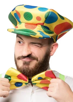 Czapka klauna w kropki