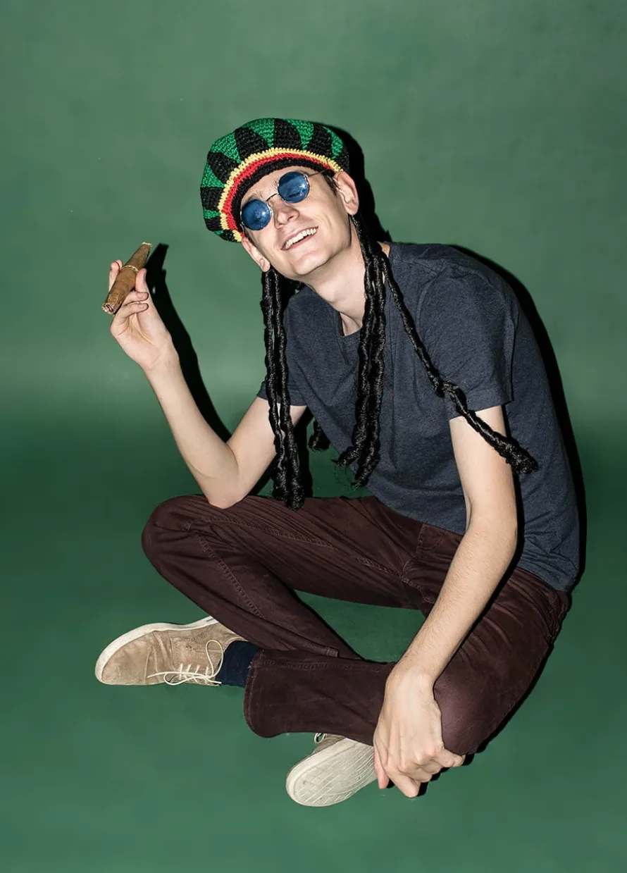 Czapka RASTA z dredami