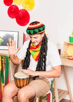 Czapka RASTA z dredami