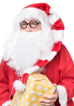 Czapka Świętego Mikołaja w paski CZAPKA ŚWIĄTECZNA