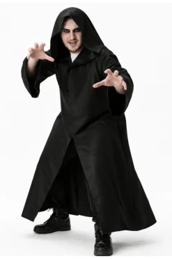 Czarna peleryna z kapturem Strój na Halloween