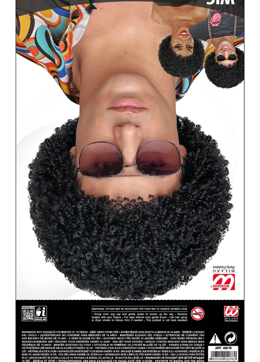 Czarna PERUKA AFRO