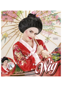 Czarna peruka Japonki SAKURA