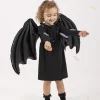 Czarne skrzydła nietoperza balon na Halloween