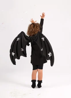 Czarne skrzydła nietoperza balon na Halloween
