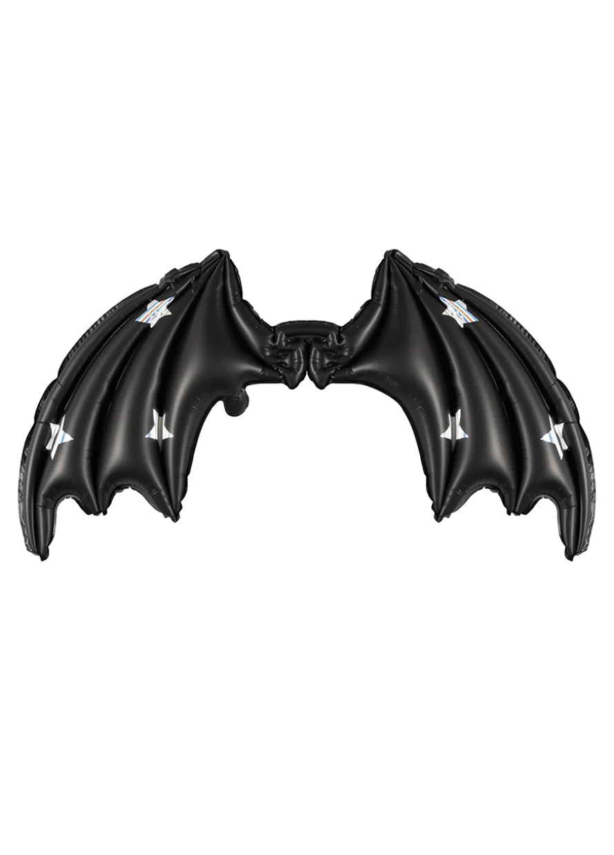 Czarne skrzydła nietoperza balon na Halloween