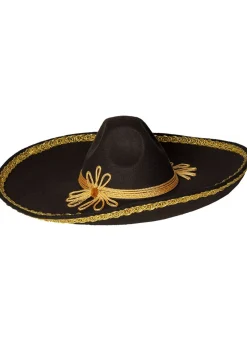 Czarne SOMBRERO MEKSYKAŃSKIE premium