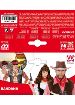 Czerwona bandana KOWBOJSKA