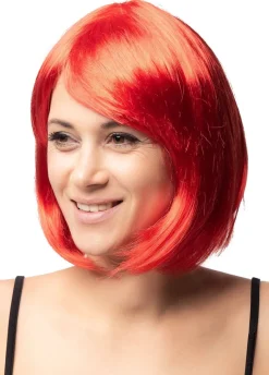 Czerwona peruka BOB z grzywką