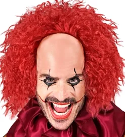 Czerwona peruka CLOWNA