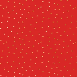 Czerwony papier do pakowania prezentów GWIAZDKI 70x200cm