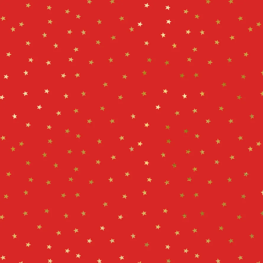 Czerwony papier do pakowania prezentów GWIAZDKI 70x200cm