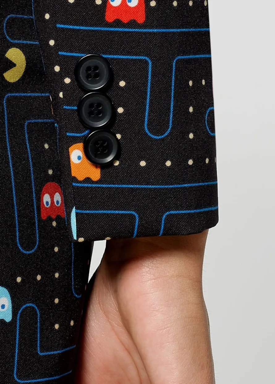 Damski śmieszny garnitur PAC-MAN marynarka i spódnica