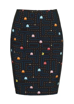 Damski śmieszny garnitur PAC-MAN marynarka i spódnica